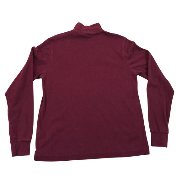 Lands End Womens Turtleneck Sweater Small (6-8) Burgundy Long Sleeves Casual - Picture 2 of 10